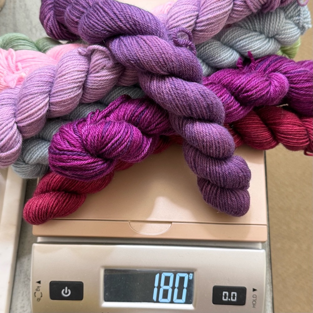 Mini Sock Yarn Set 20g Each Merino Blend Fingering (8) - Picture 4 of 5